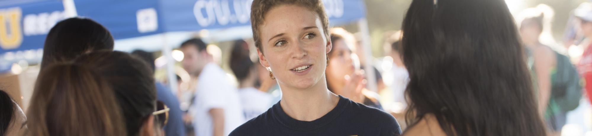 UC Davis students at outreach event